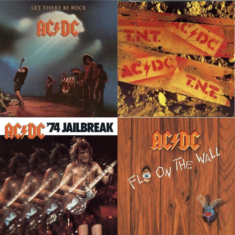 Ac/Dc – Let There Be Rock & Tnt & 74 Jailbreak & Fly On The Wall – CD Bundle