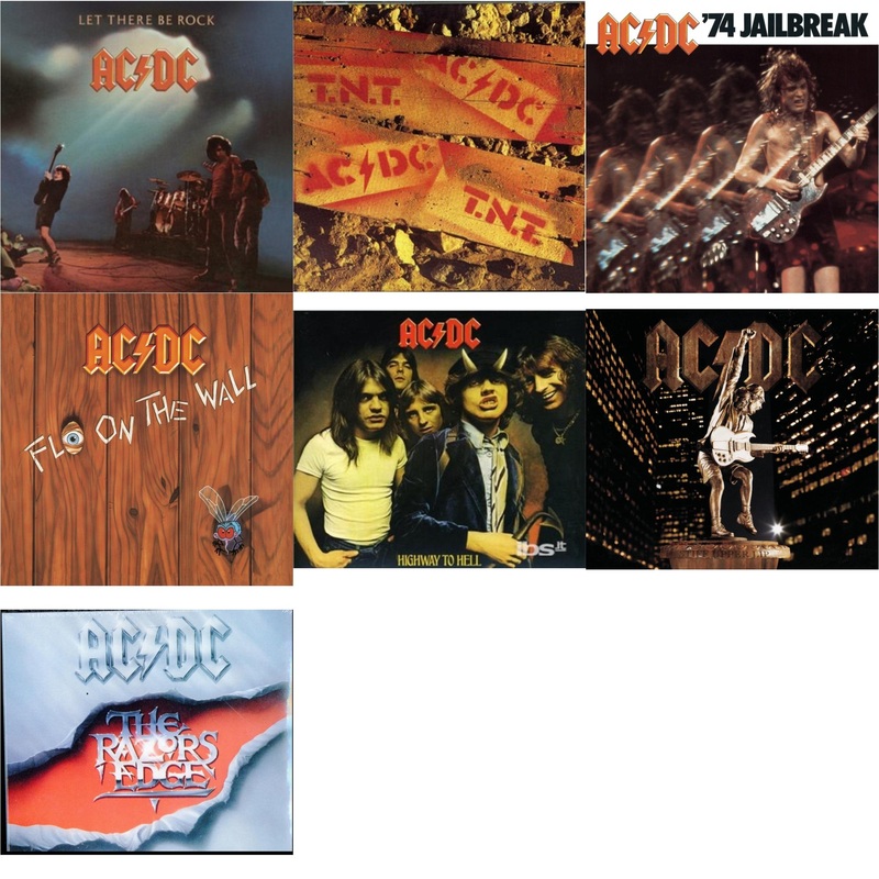 Ac/Dc – Let There Be Rock & Tnt & 74 Jailbreak & Fly On The Wall & Highway To Hell & Stiff Upper Lip & Razor’s Edge – CD Bundle