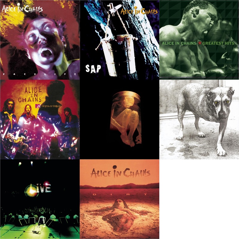 Alice In Chains – Facelift & Sap & Greatest Hits & Unplugged & Nothing Safe: Best Of The Box & Alice In Chains & Live & Dirt – CD Bundle
