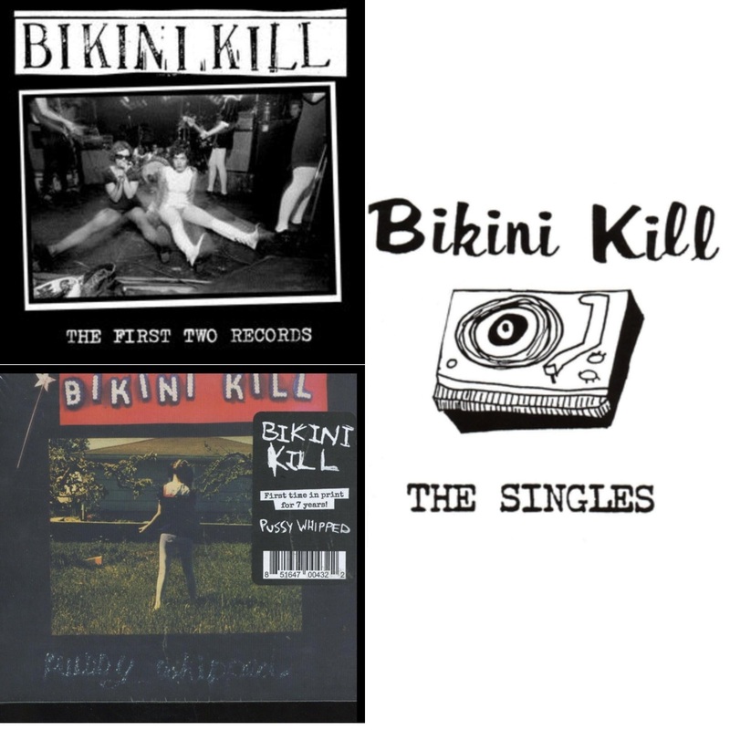 Bikini Kill – First Two Records & Pussy Whipped & Singles – CD Bundle