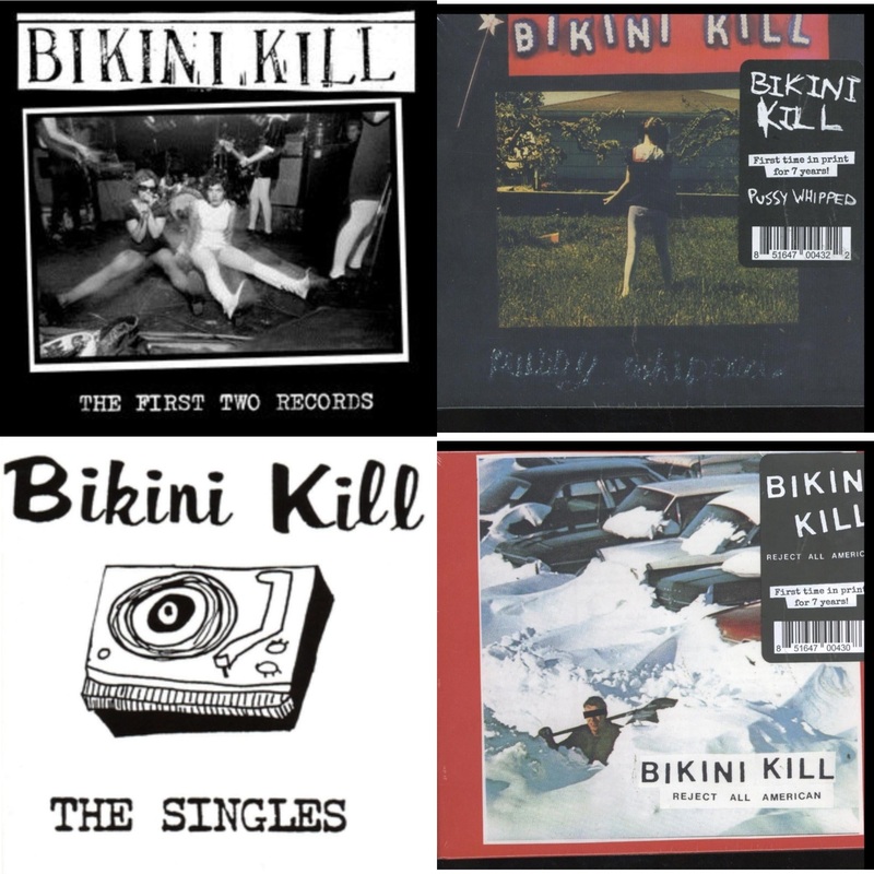 Bikini Kill – First Two Records & Pussy Whipped & Singles & Reject All American – CD Bundle
