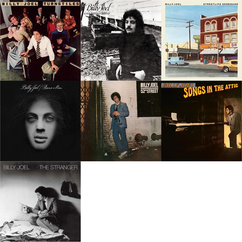 Billy Joel – Turnstiles & Cold Spring Harbor & Streetlife Serenade & Piano Man & 52Nd Street & Songs In The Attic & Stranger (180G) – LP Vinyl Bundle