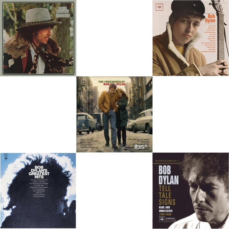 Bob Dylan – Desire & Greatest Hits Vol.1 & Freewheelin Bob Dylan & Bob Dylan & Tell Tale Signs: Bootleg Series Vol.8 – CD Bundle