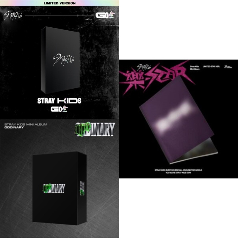 Stray Kids – Go: Volume 1 (Normal Edition) & Oddinary (Scanning Version/Mask Off Version/Normal Edition) & Rock-Star (Limited Star Ver.) – CD Bundle