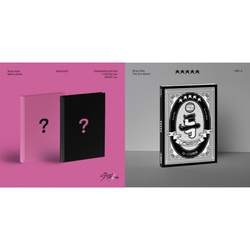 Stray Kids – Maxident (T-Crush Version/Heart Version) & 5-Star (Ver. A) – CD Bundle