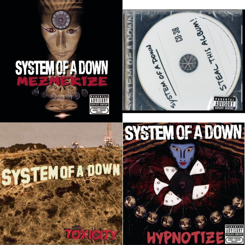 System Of A Down – Mezmerize & Steal This Album & Toxicity & Hypnotize – CD Bundle