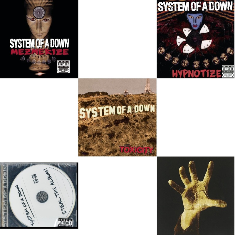 System Of A Down – Mezmerize & Steal This Album & Toxicity & Hypnotize & System Of A Down – CD Bundle