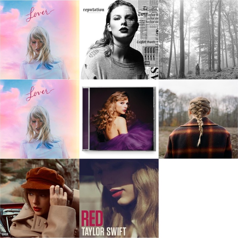Taylor Swift – Lover (Deluxe) (Version 1) & Reputation & Folklore (Edited) & Lover (Deluxe) (Version 4) & Speak Now (Taylor’s Version) (2CD) & Evermore (X) & Red (Taylor’s Version) (Edited) (2CD) & Red