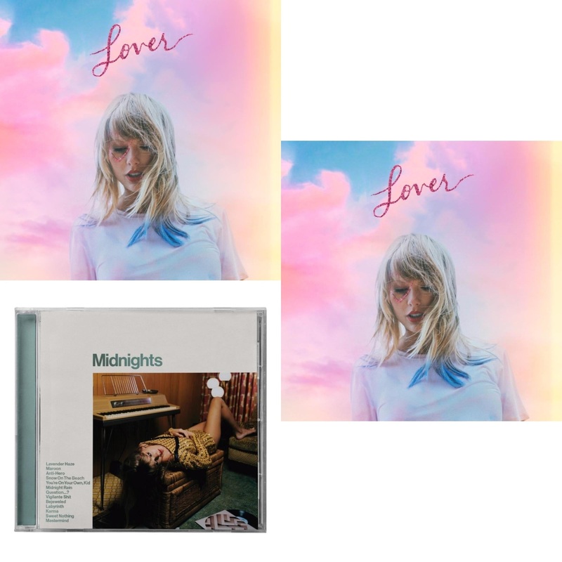 Taylor Swift – Lover (Deluxe) (Version 2) & Midnights (X) (Jade Green CD) & Lover (Deluxe) (Version 1)