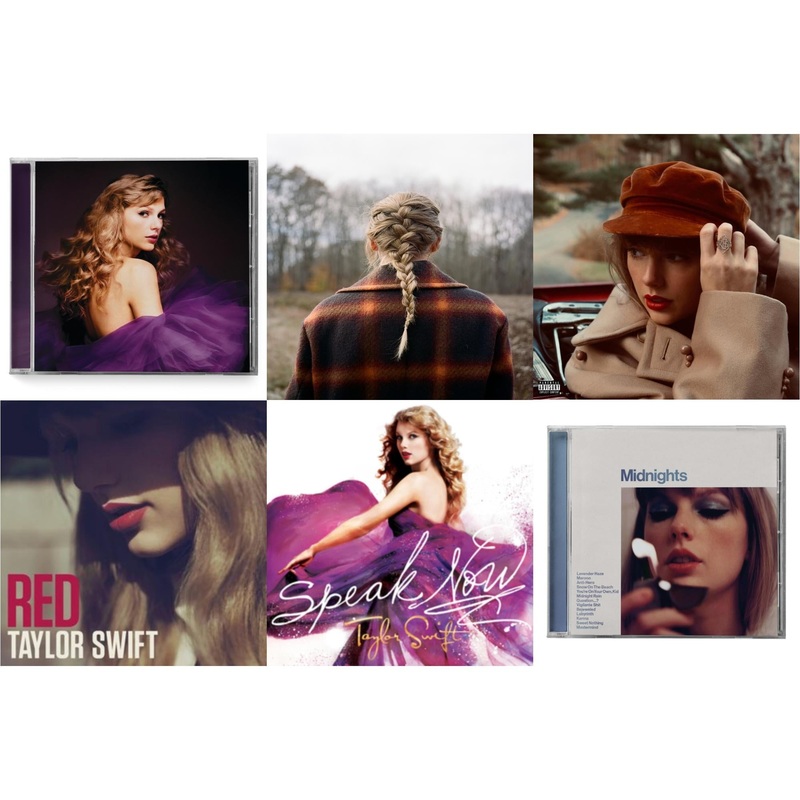 Taylor Swift – Speak Now (Taylor’s Version) (2CD) & Evermore (X) & Red (Taylor’s Version) (Edited) (2CD) & Red & Speak Now & Midnights (X) (Moonstone Blue CD)