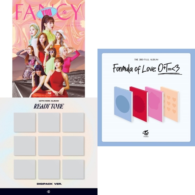 Twice – Fancy You (7Th Album) & Ready To Be (12Th Mini Album) Digipack Version & Formula Of Love: O+T=<3 - CD Bundle