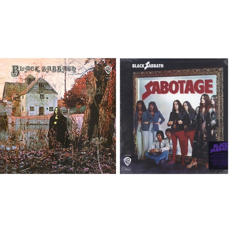 Black Sabbath – Black Sabbath (180G) & Sabotage (180G) – LP Vinyl Bundle