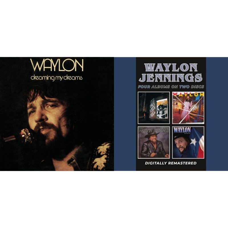Waylon Jennings – Dreaming My Dreams & It’s Only Rock & Roll / Never Could Toe The Mark / Turn The Page / Sweet Mother Texas – CD Bundle