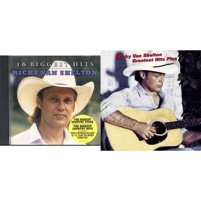 Ricky Van Shelton – 16 Biggest Hits & Greatest Hits Plus – CD Bundle