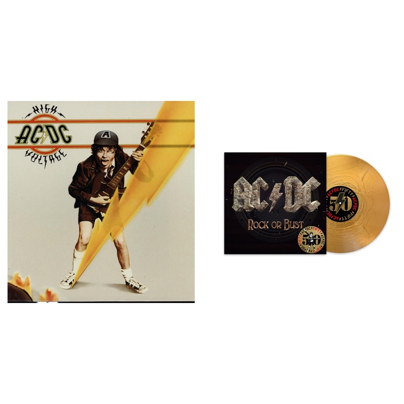 Ac/Dc – High Voltage (180G) & Rock Or Bust(50Th Anniversary/Gold Color LP Vinyl)