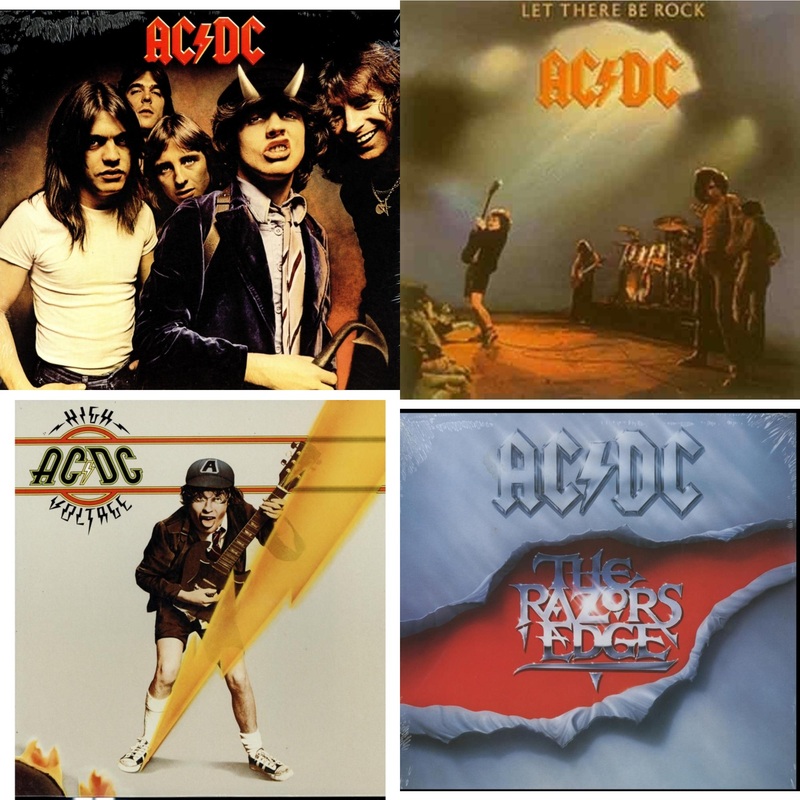 Ac/Dc – Highway To Hell (180G) & Let There Be Rock (180G) & High Voltage (180G) & RazorS Edge (180G) – LP Vinyl Bundle