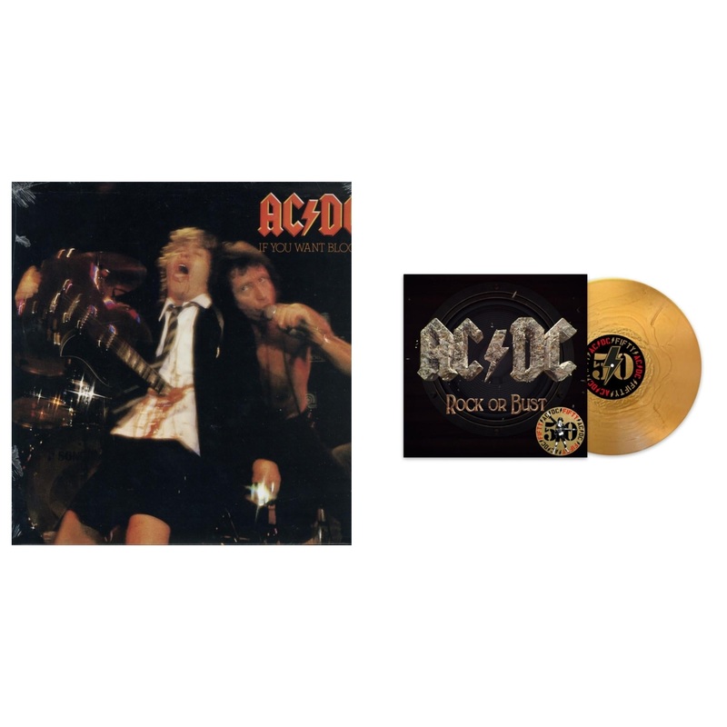 Ac/Dc – If You Want Blood You’ve Got It (180G) & Rock Or Bust(50Th Anniversary/Gold Color LP Vinyl)