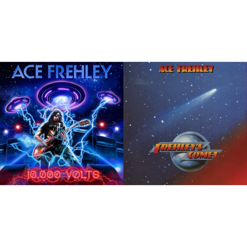 Ace Frehley – 10,000 Volts (Orange Tabby LP Vinyl) & Frehley’s Comet (Red & Blue Hand Poured Effect LP Vinyl)
