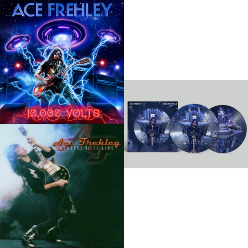 Ace Frehley – 10,000 Volts (Orange Tabby LP Vinyl) & Greatest Hits Live & Origins: Vol. 2 (Picture Disc)