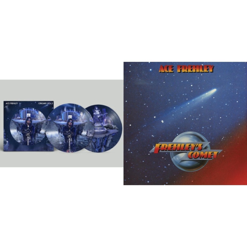 Ace Frehley – Origins: Vol. 2 (Picture Disc) & Frehley’s Comet (Red & Blue Hand Poured Effect LP Vinyl)