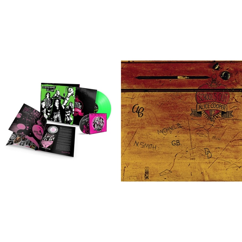 Alice Cooper – Live From The Astroturf (Glow-In-The-Dark LP Vinyl/DVD) & School’s Out (Expanded & Remastered/3LP)