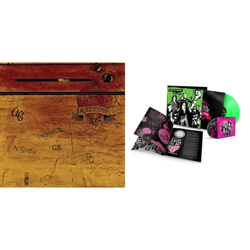 Alice Cooper – School’s Out (Expanded & Remastered/3LP) & Live From The Astroturf (Glow-In-The-Dark LP Vinyl/DVD)