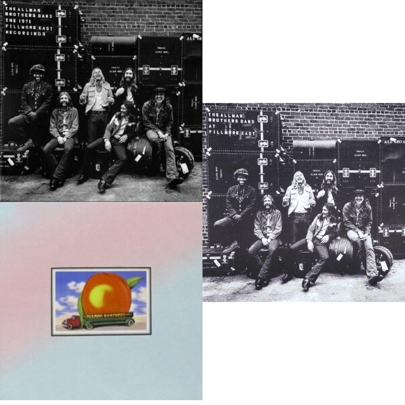 Allman Brothers Band – At Fillmore East (2LP) & Eat A Peach (Light Pink & Light Blue LP Vinyl) & Live At Fillmore East
