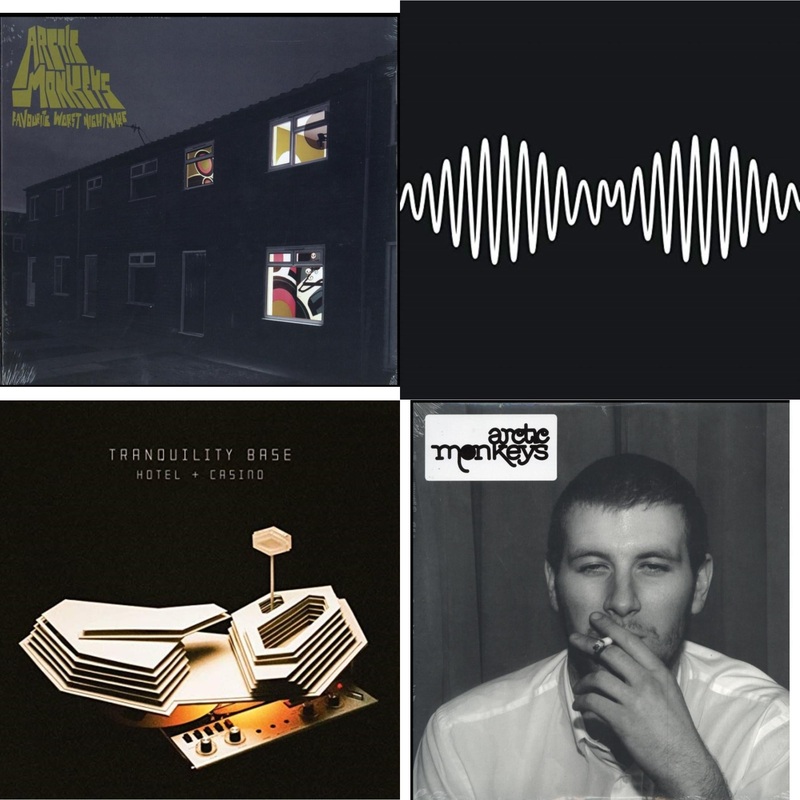 Arctic Monkeys – Favourite Worst Nightmare & Am (Dl Card) & Tranquility Base Hotel & Casino (Dl Card) & Whatever People Say I Am That’s What I Am Not – LP Vinyl Bundle