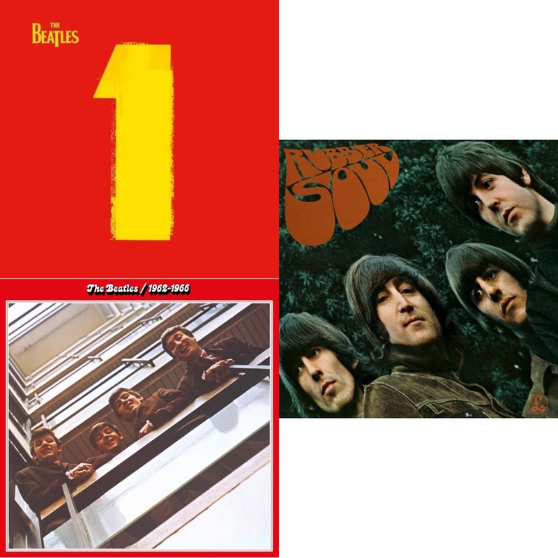 Beatles – 1 (2015 Reissue) & Beatles 1962-1966 (2023 Edition) (Half-Speed) (3LP) & Rubber Soul