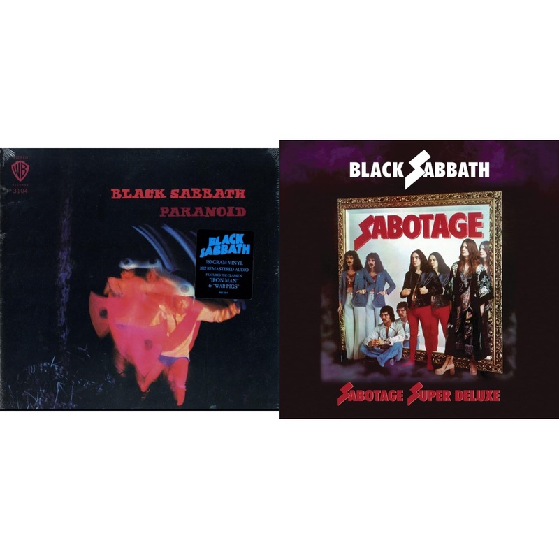 Black Sabbath – Paranoid (180G) & Sabotage (Super Deluxe Edition/4LP/7Inch)