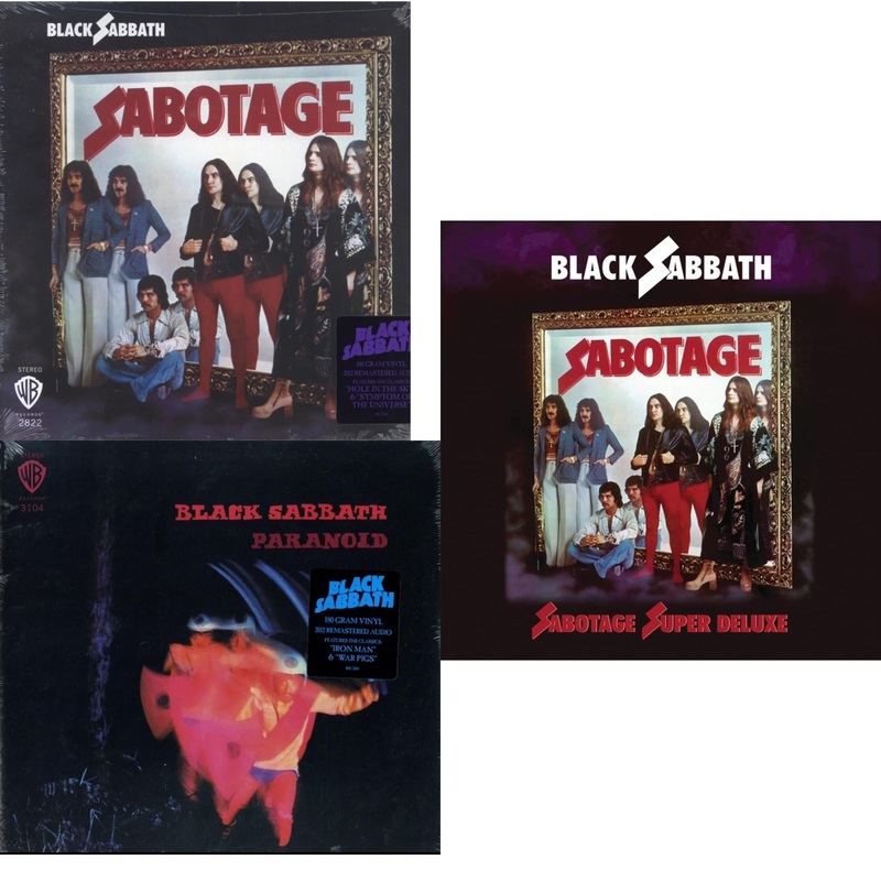 Black Sabbath – Sabotage (180G) & Paranoid (180G) & Sabotage (Super Deluxe Edition/4LP/7Inch)