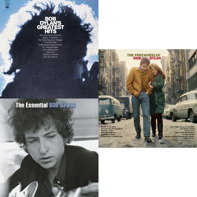 Bob Dylan – Greatest Hits (150G/Dl Card) & Essential Bob Dylan & Freewheelin Bob Dylan (140G/Dl Code) – LP Vinyl Bundle
