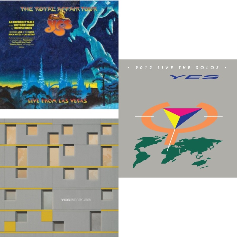 Yes – Royal Affair Tour (Live In Las Vegas) & Yessingles (Yellow/Orange/Black Splatter LP Vinyl) (Rocktober) & 9012Live – The Solos (180G/Limited Edition)
