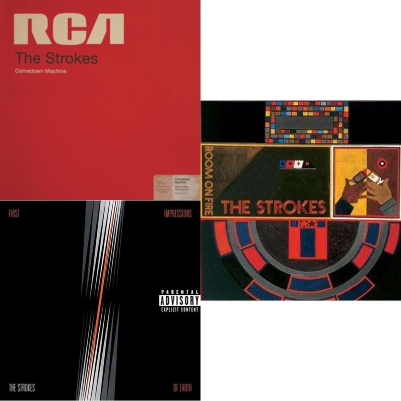 Strokes – Comedown Machine & First Impressions Of Earth & Room On Fire – LP Vinyl Bundle