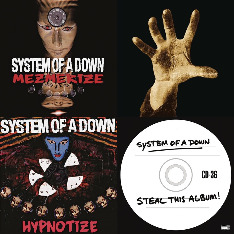 System Of A Down – Mezmerize (140G) & System Of A Down (140G) & Hypnotize (140G) & Steal This Album! (2LP/140G)