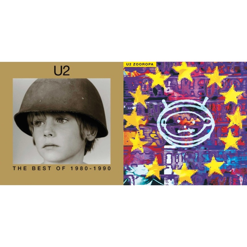 U2 – Best Of 1980-1990 (180G/2 LP) & Zooropa (Transparent Yellow/2LP)