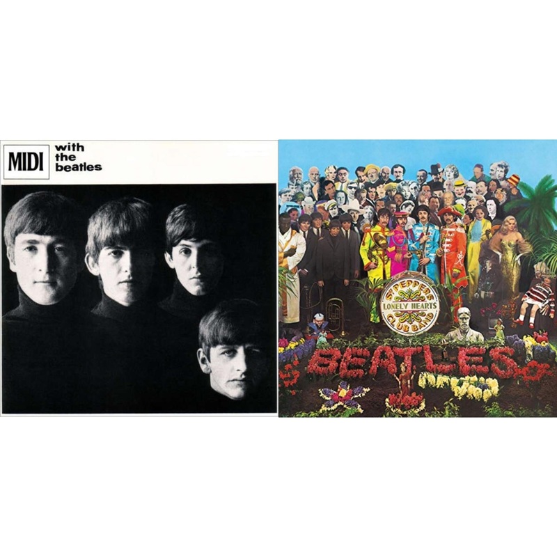Beatles – With The Beatles & Sgt. Pepper’s Lonely Hearts Club Band (2017 Stereo Mix/180G/Original Stencils) – LP Vinyl Bundle