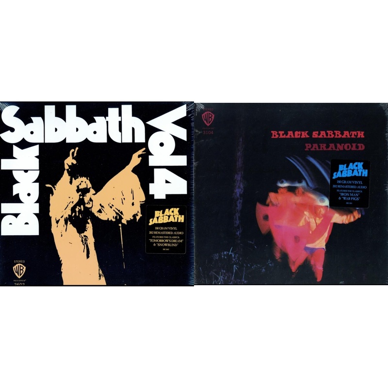 Black Sabbath – Vol. 4 (180G) & Paranoid (180G) – LP Vinyl Bundle