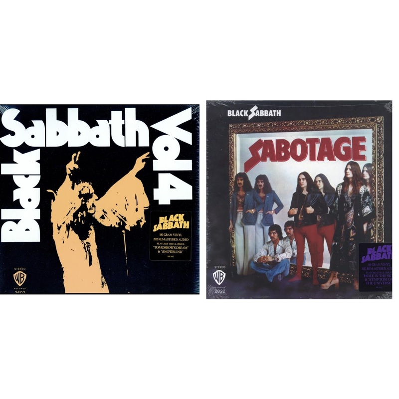 Black Sabbath – Vol. 4 (180G) & Sabotage (180G) – LP Vinyl Bundle
