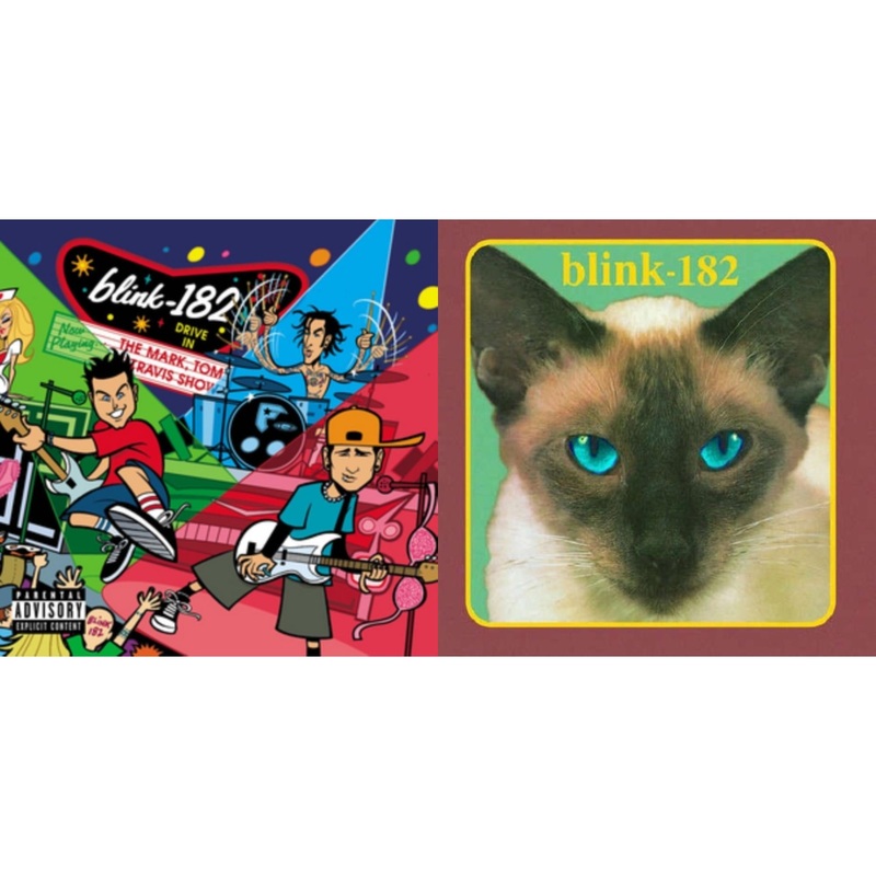 Blink-182 – Mark Tom & Travis Show (Enema Strikes Back) & Cheshire Cat – LP Vinyl Bundle