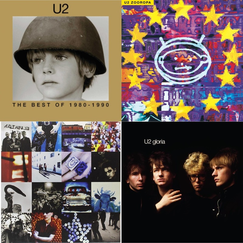 U2 – Best Of 1980-1990 (180G/2 LP) & Zooropa (Transparent Yellow/2LP) & Achtung Baby (180G/2 LP) & Gloria (40Th Anniversary/180G/Transparent Yellow LP Vinyl)