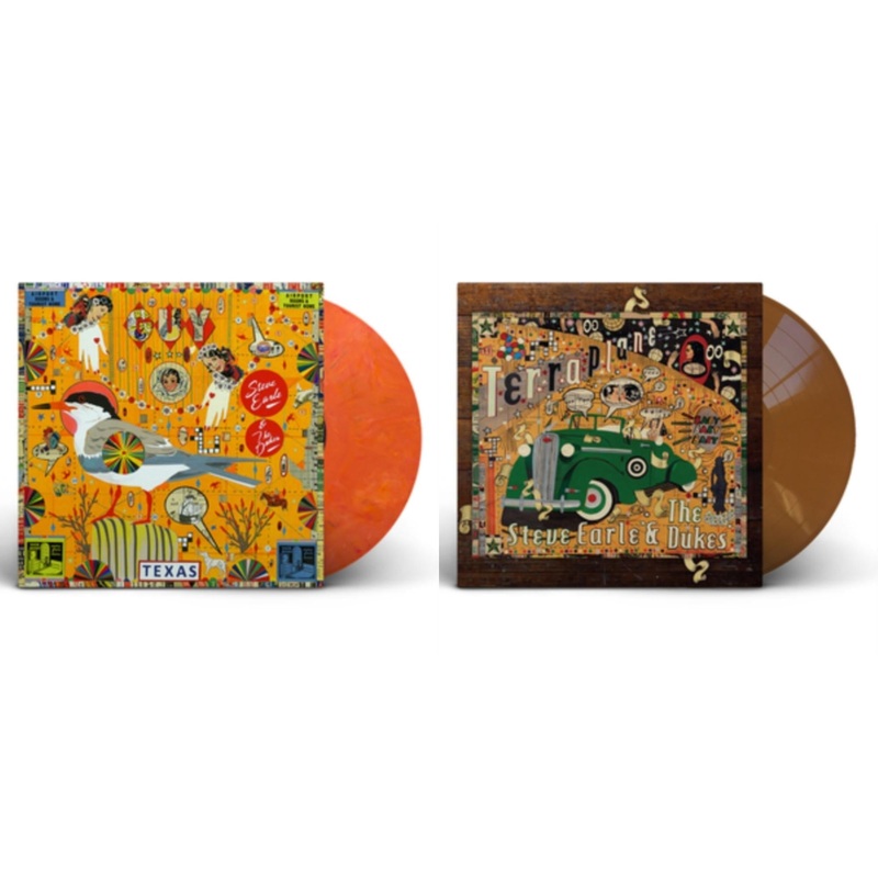 Steve & The Dukes Earle – Guy (2LP/Orange & Red Swirl Vinyl) & Terraplane (Transparent Gold LP Vinyl)