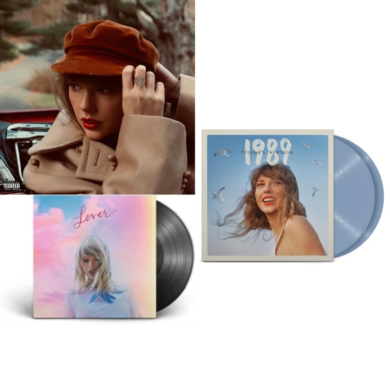 Taylor Swift – Red (Taylor’s Version) (4LP) & Lover (2LP) & 1989 (Taylor’s Version) (2LP/Crystal Skies Blue Vinyl)